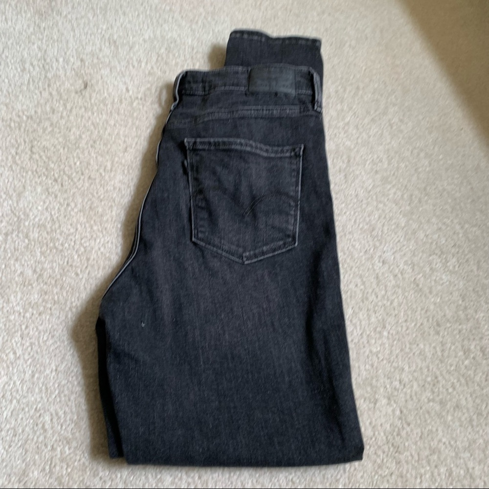 Levi Skinny Washed Black Jeans